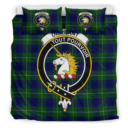 Oliphant Modern Tartan Crest Bedding Set