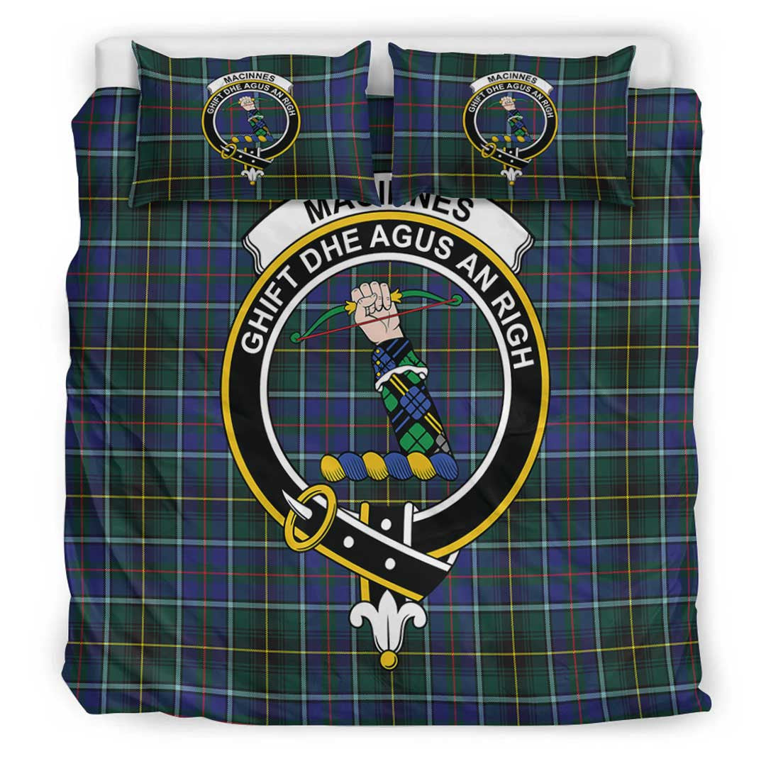 MacInnes Modern Tartan Crest Bedding Set