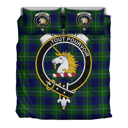 Oliphant Modern Tartan Crest Bedding Set