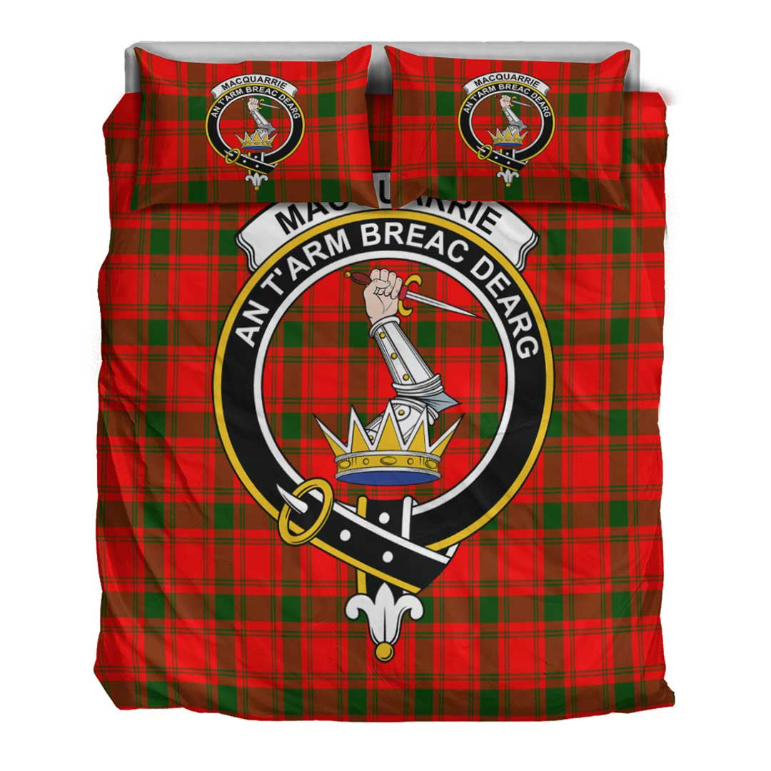 MacQuarrie Modern Tartan Crest Bedding Set