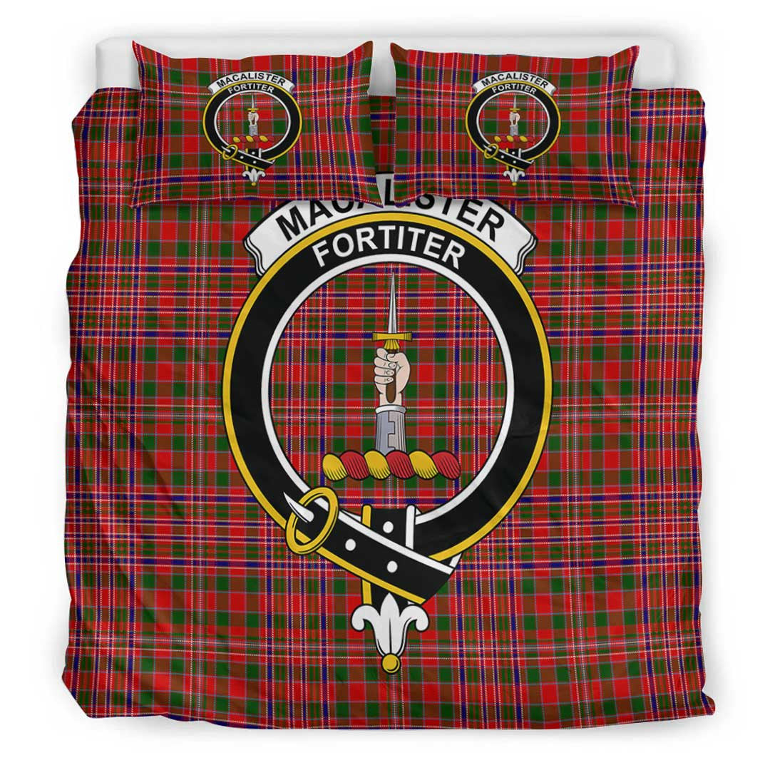 MacAlister Modern Tartan Crest Bedding Set