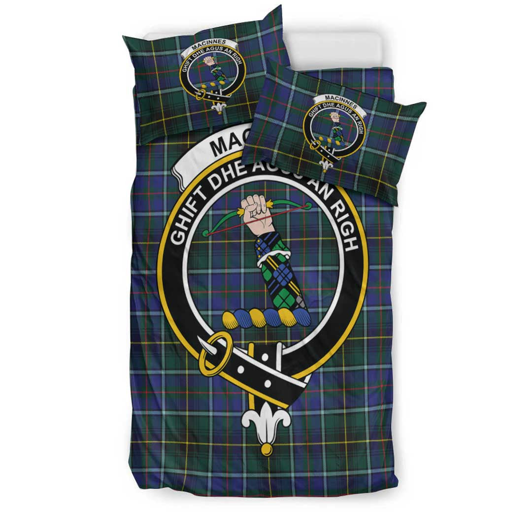 MacInnes Modern Tartan Crest Bedding Set