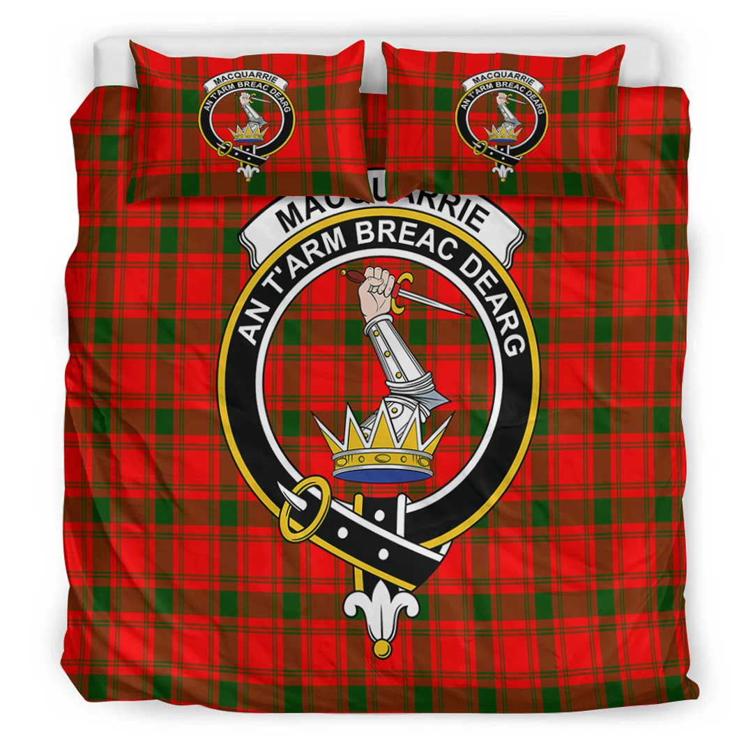 MacQuarrie Modern Tartan Crest Bedding Set