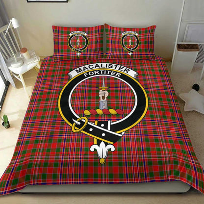 MacAlister Modern Tartan Crest Bedding Set