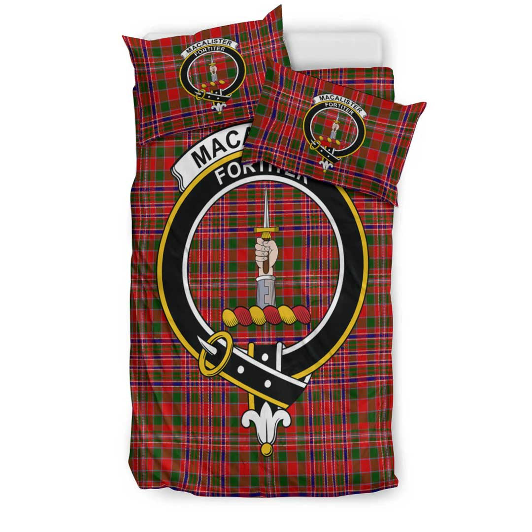 MacAlister Modern Tartan Crest Bedding Set