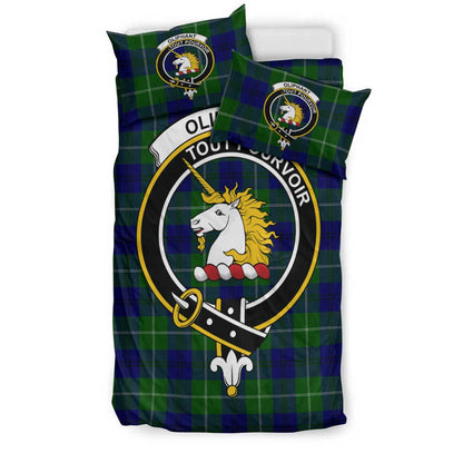 Oliphant Modern Tartan Crest Bedding Set