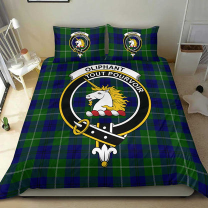 Oliphant Modern Tartan Crest Bedding Set