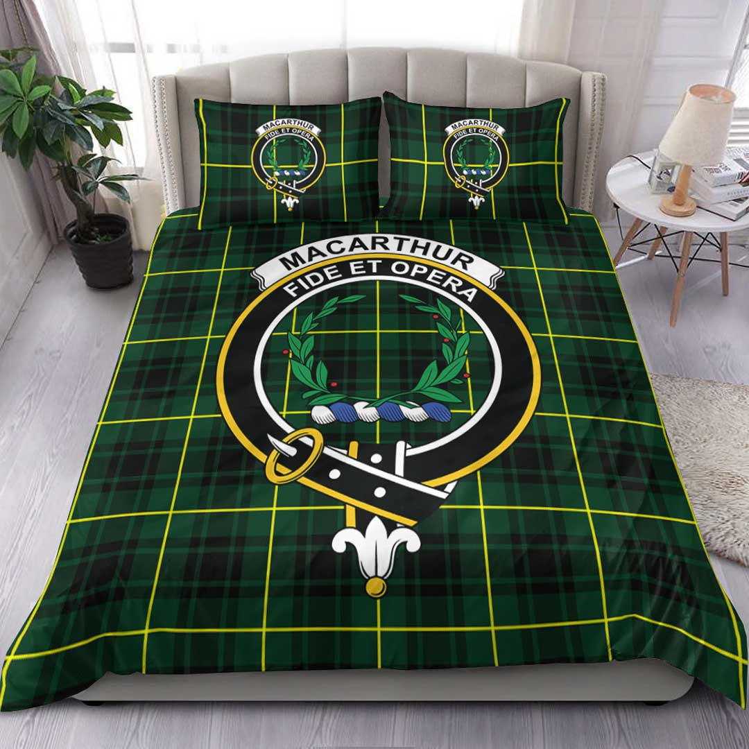 MacArthur Modern Tartan Crest Bedding Set