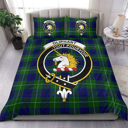 Oliphant Modern Tartan Crest Bedding Set