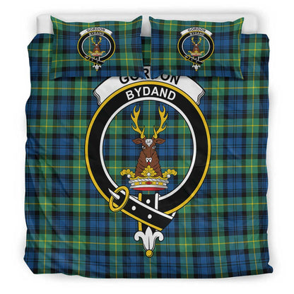 Gordon Ancient Tartan Crest Bedding Set