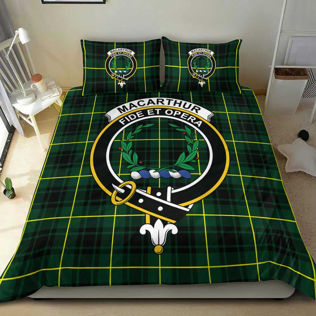 MacArthur Modern Tartan Crest Bedding Set