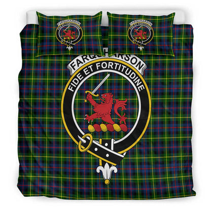 Farquharson Modern Tartan Crest Bedding Set