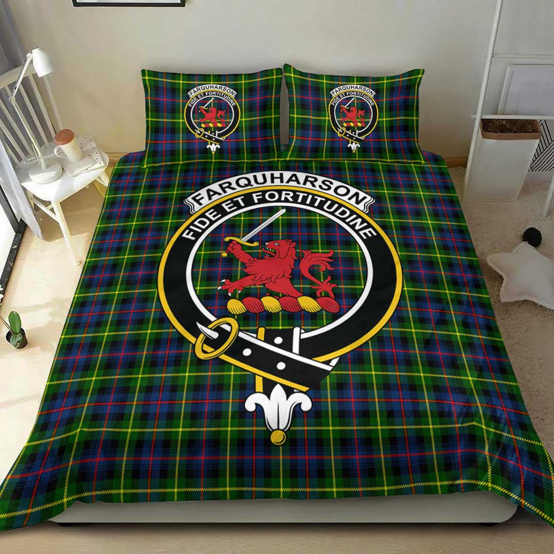 Farquharson Modern Tartan Crest Bedding Set