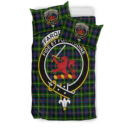 Farquharson Modern Tartan Crest Bedding Set