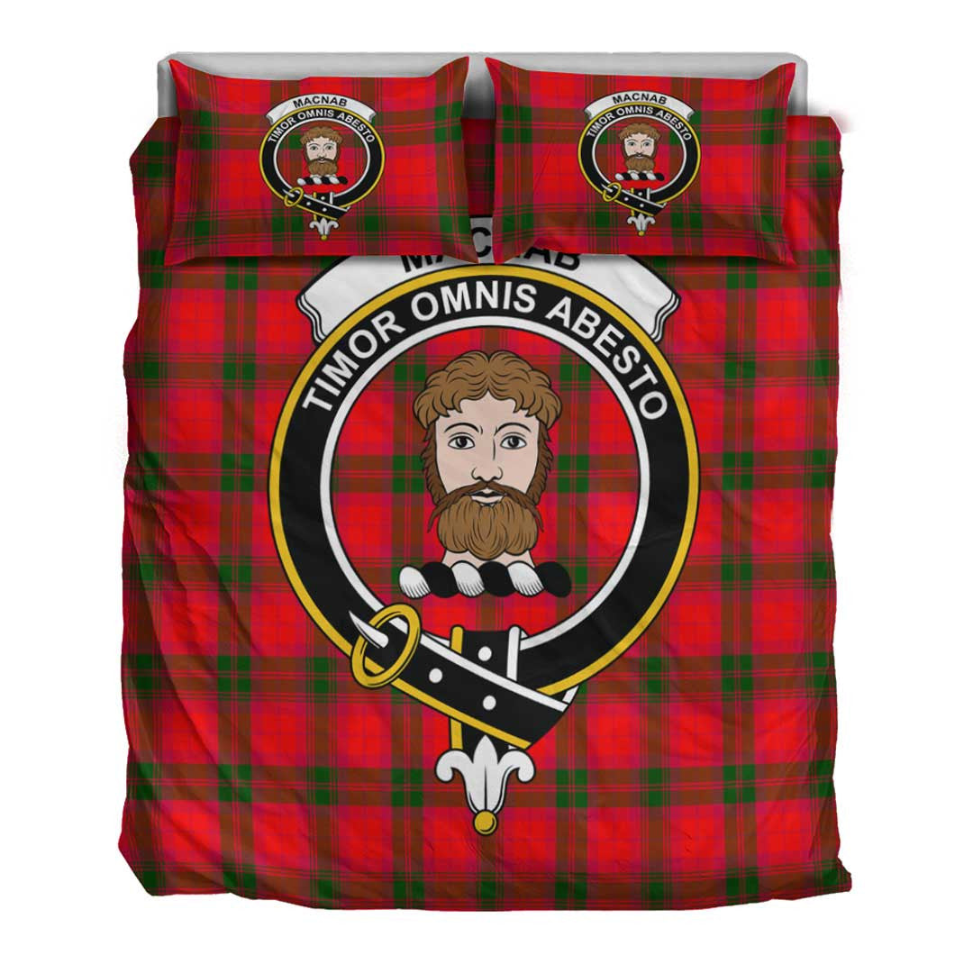 MacNab Modern Tartan Crest Bedding Set