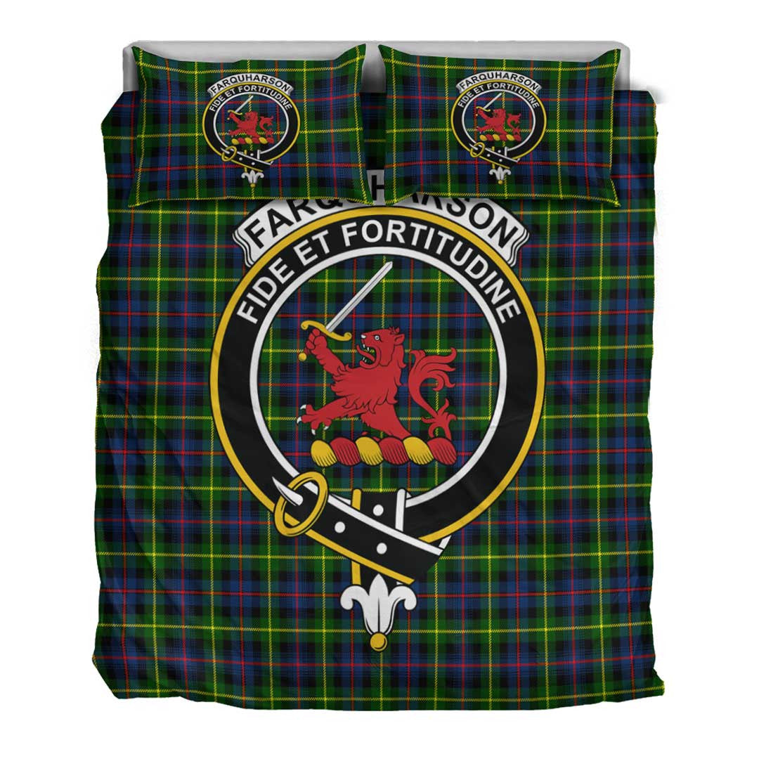 Farquharson Modern Tartan Crest Bedding Set