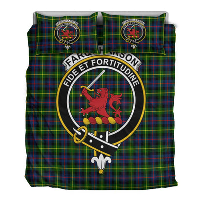 Farquharson Modern Tartan Crest Bedding Set