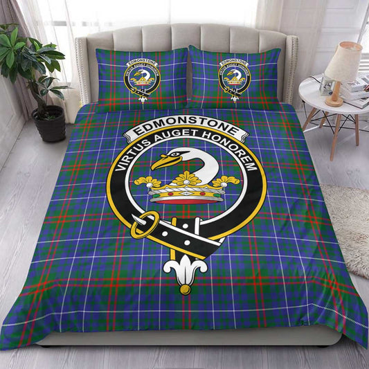 Edmonstone Tartan Crest Bedding Set