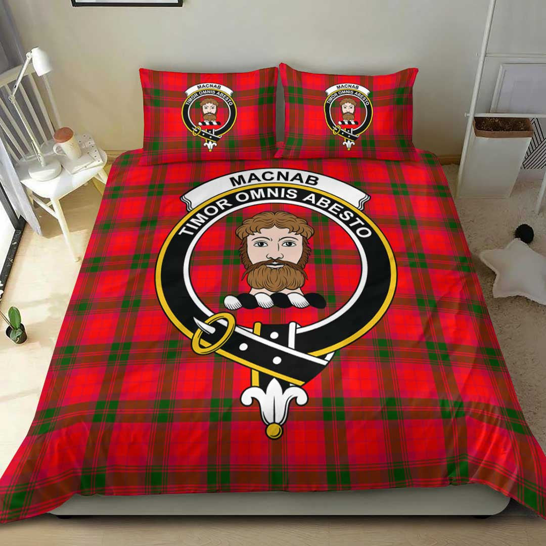 MacNab Modern Tartan Crest Bedding Set