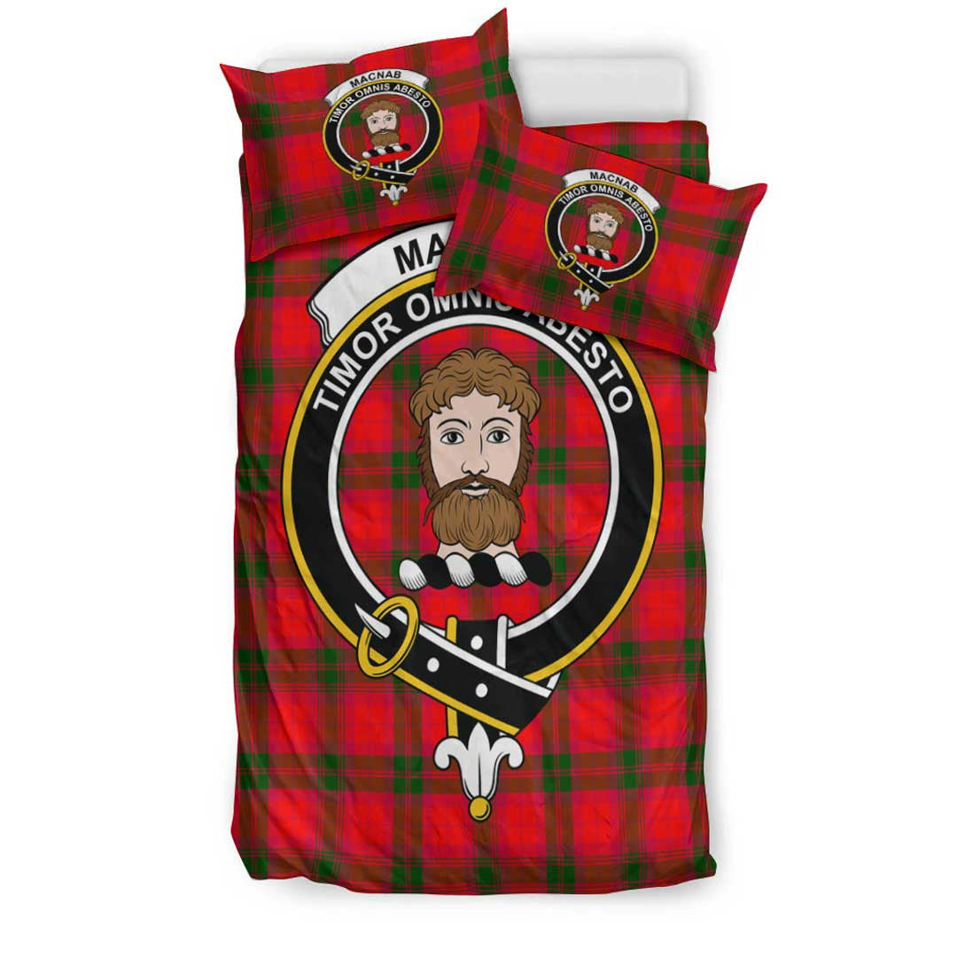 MacNab Modern Tartan Crest Bedding Set