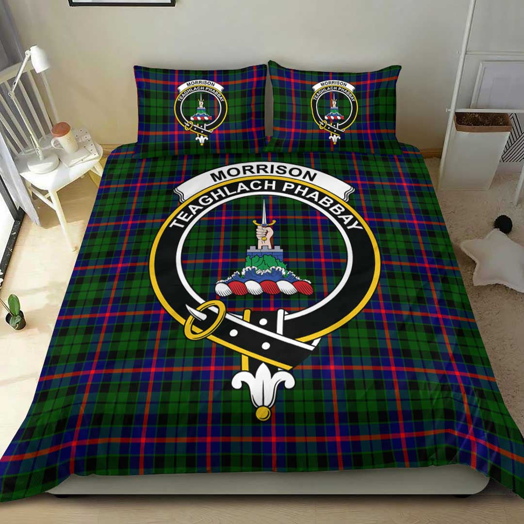 Morrison Modern Tartan Crest Bedding Set