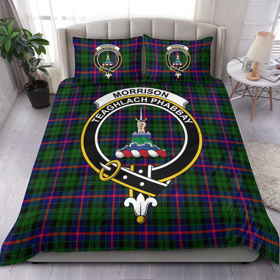 Morrison Modern Tartan Crest Bedding Set