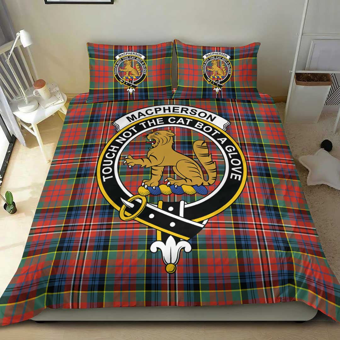 MacPherson Ancient Tartan Crest Bedding Set