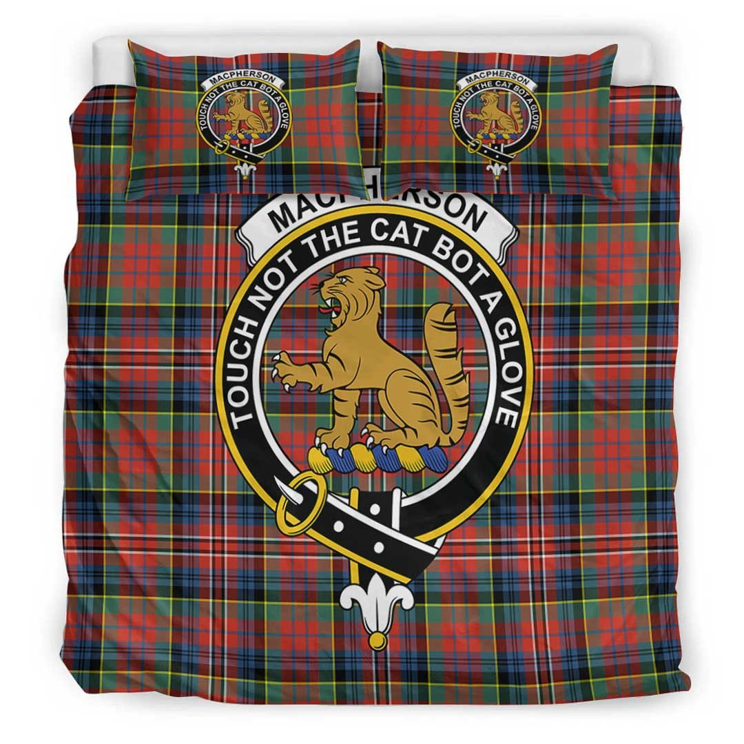 MacPherson Ancient Tartan Crest Bedding Set