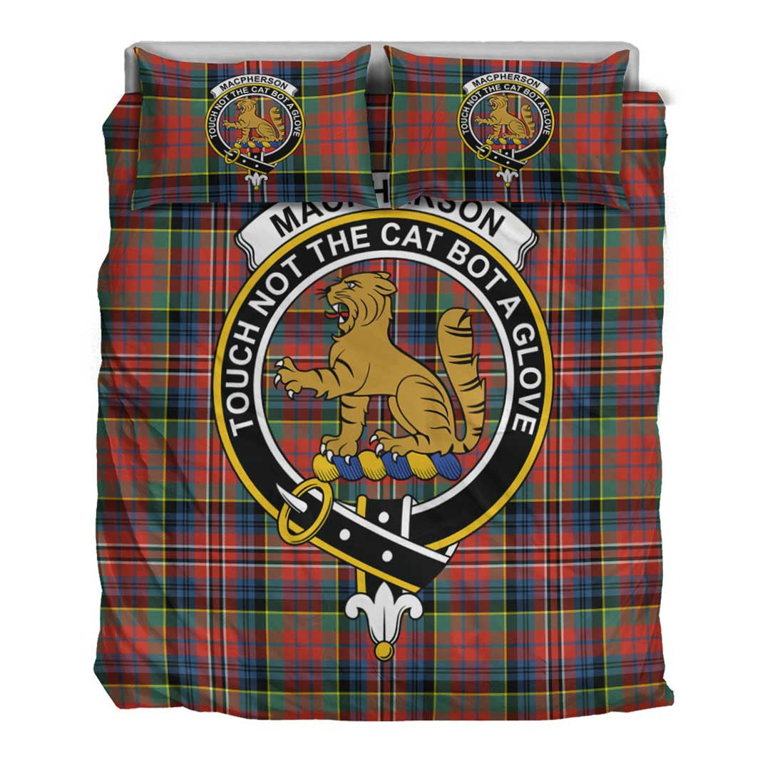 MacPherson Ancient Tartan Crest Bedding Set