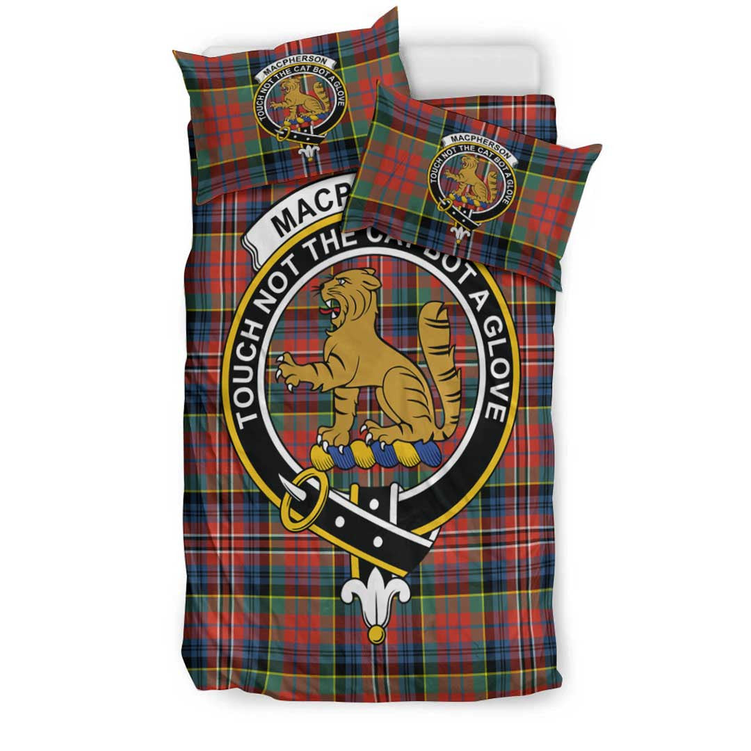 MacPherson Ancient Tartan Crest Bedding Set