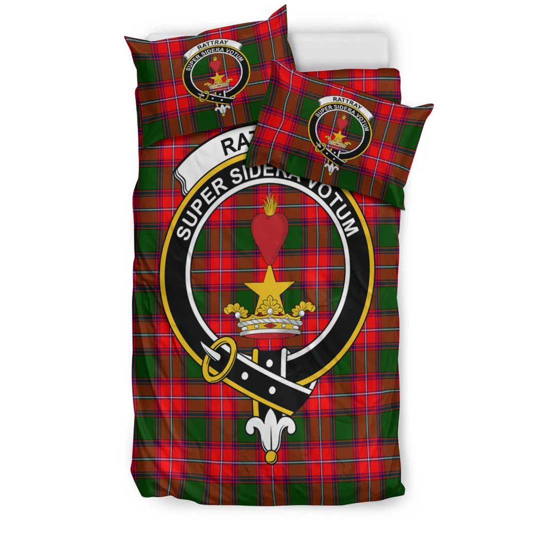 Rattray Modern Tartan Crest Bedding Set