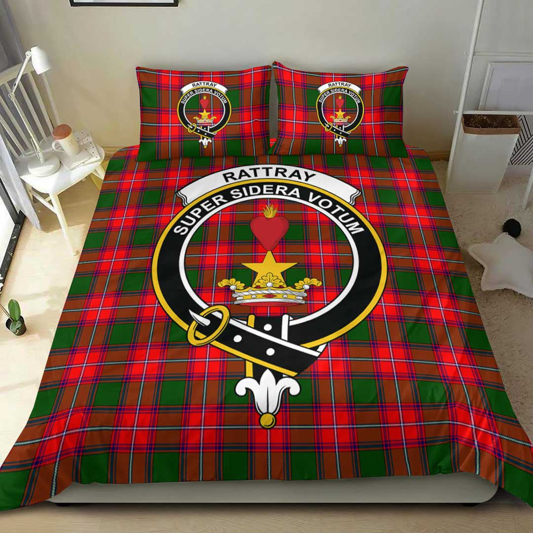 Rattray Modern Tartan Crest Bedding Set