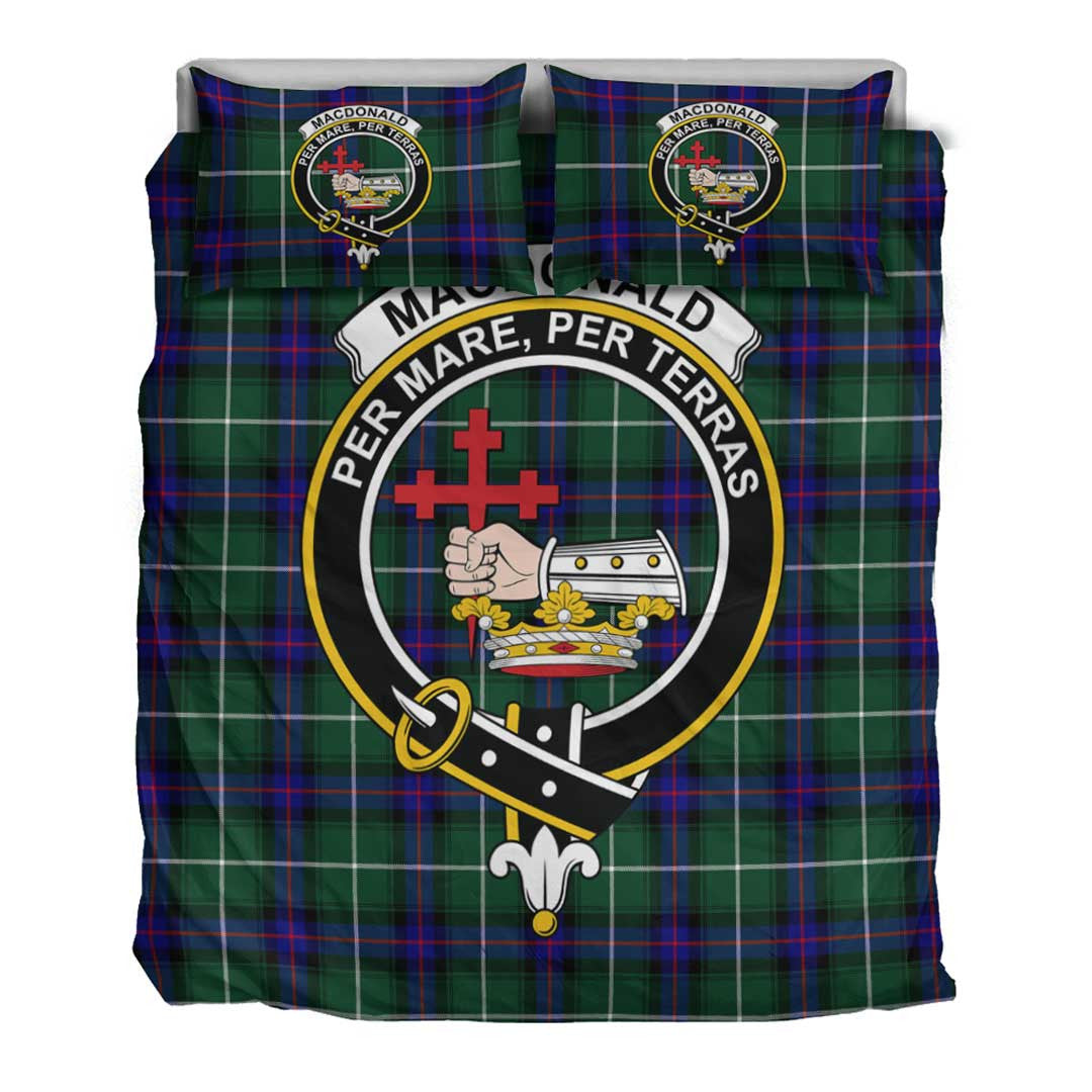 MacDonald of the Isles Hunting Modern Tartan Crest Bedding Set