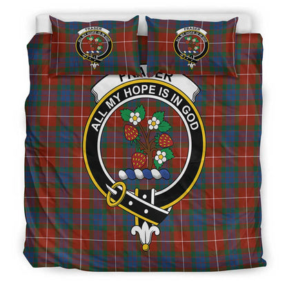 Fraser Ancient Tartan Crest Bedding Set