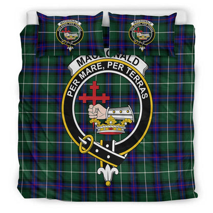 MacDonald of the Isles Hunting Modern Tartan Crest Bedding Set