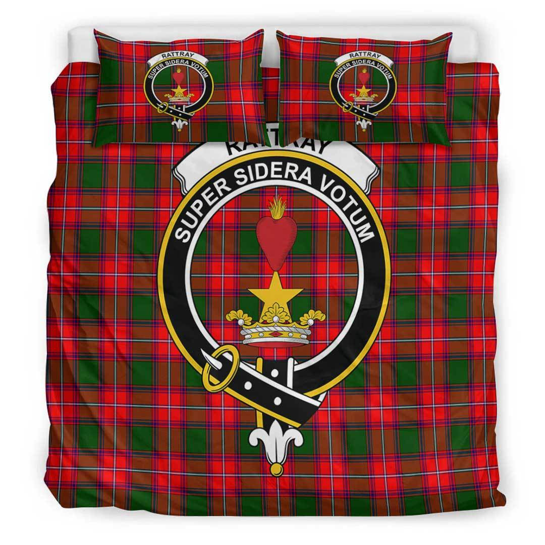 Rattray Modern Tartan Crest Bedding Set