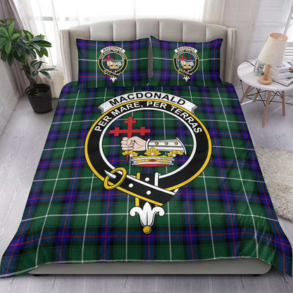 MacDonald of the Isles Hunting Modern Tartan Crest Bedding Set