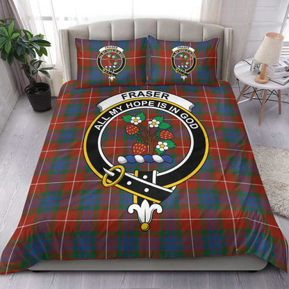 Fraser Ancient Tartan Crest Bedding Set