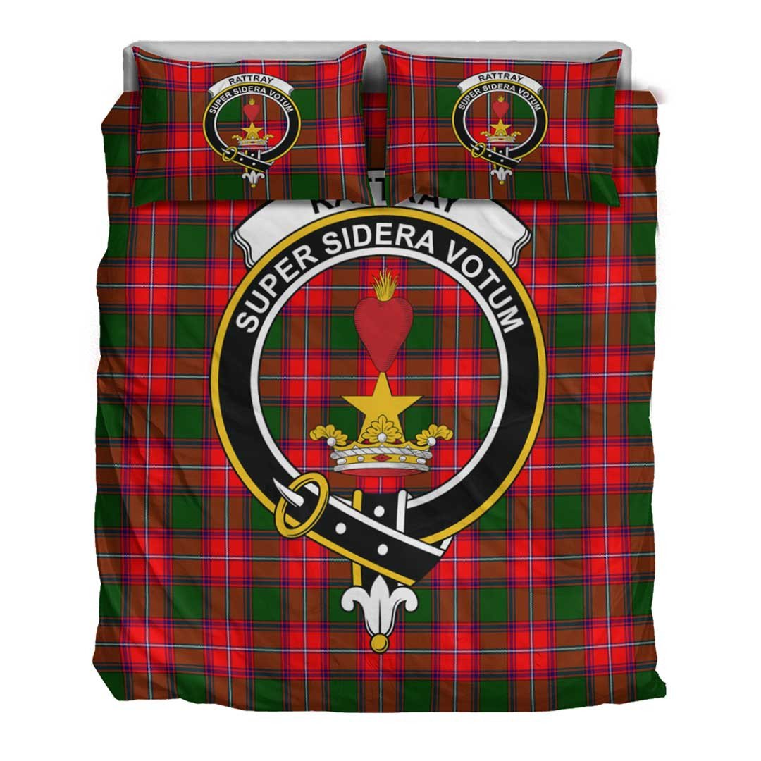 Rattray Modern Tartan Crest Bedding Set