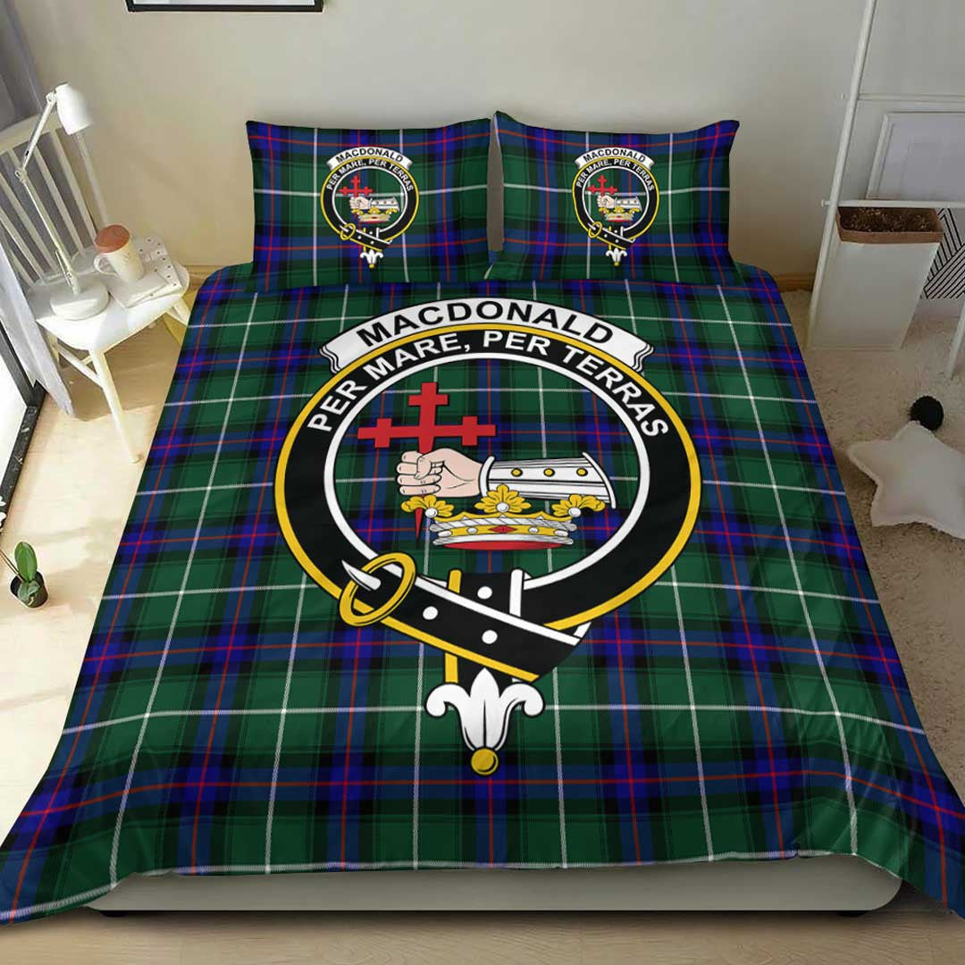 MacDonald of the Isles Hunting Modern Tartan Crest Bedding Set