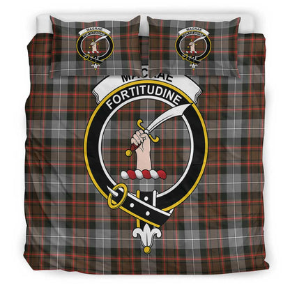 MacRae Hunting Weathered Tartan Crest Bedding Set