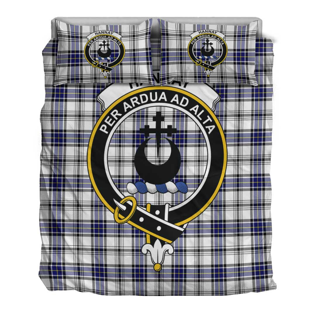 Hannay Modern Tartan Crest Bedding Set