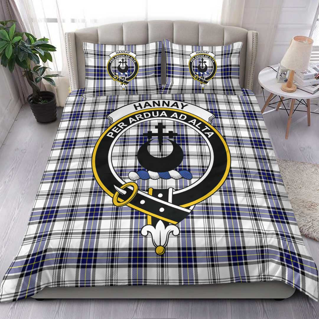 Hannay Modern Tartan Crest Bedding Set