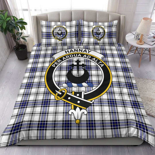 Hannay Modern Tartan Crest Bedding Set