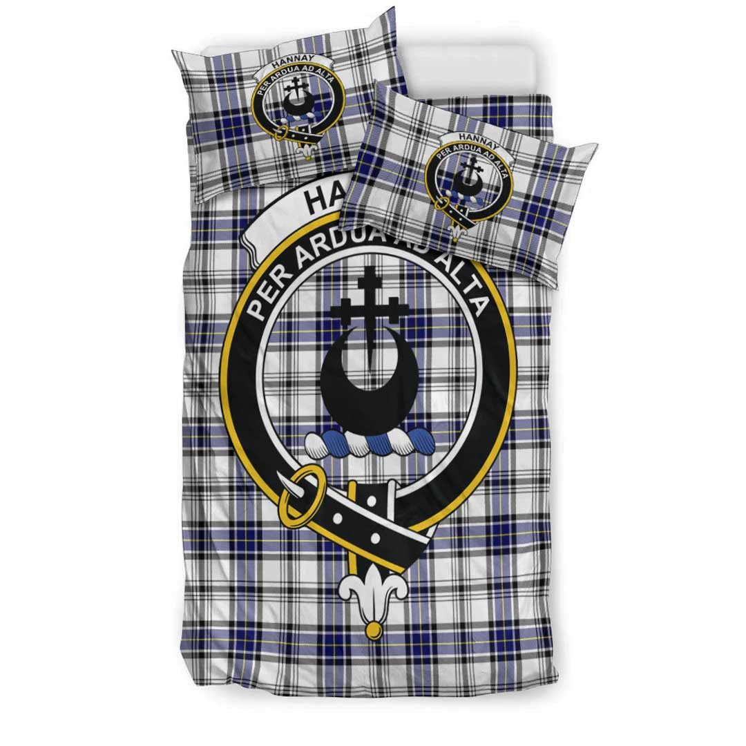 Hannay Modern Tartan Crest Bedding Set