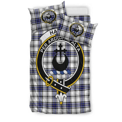 Hannay Modern Tartan Crest Bedding Set