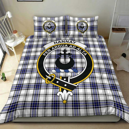 Hannay Modern Tartan Crest Bedding Set