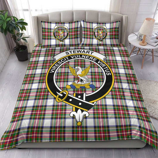 Stewart Dress Modern Tartan Crest Bedding Set