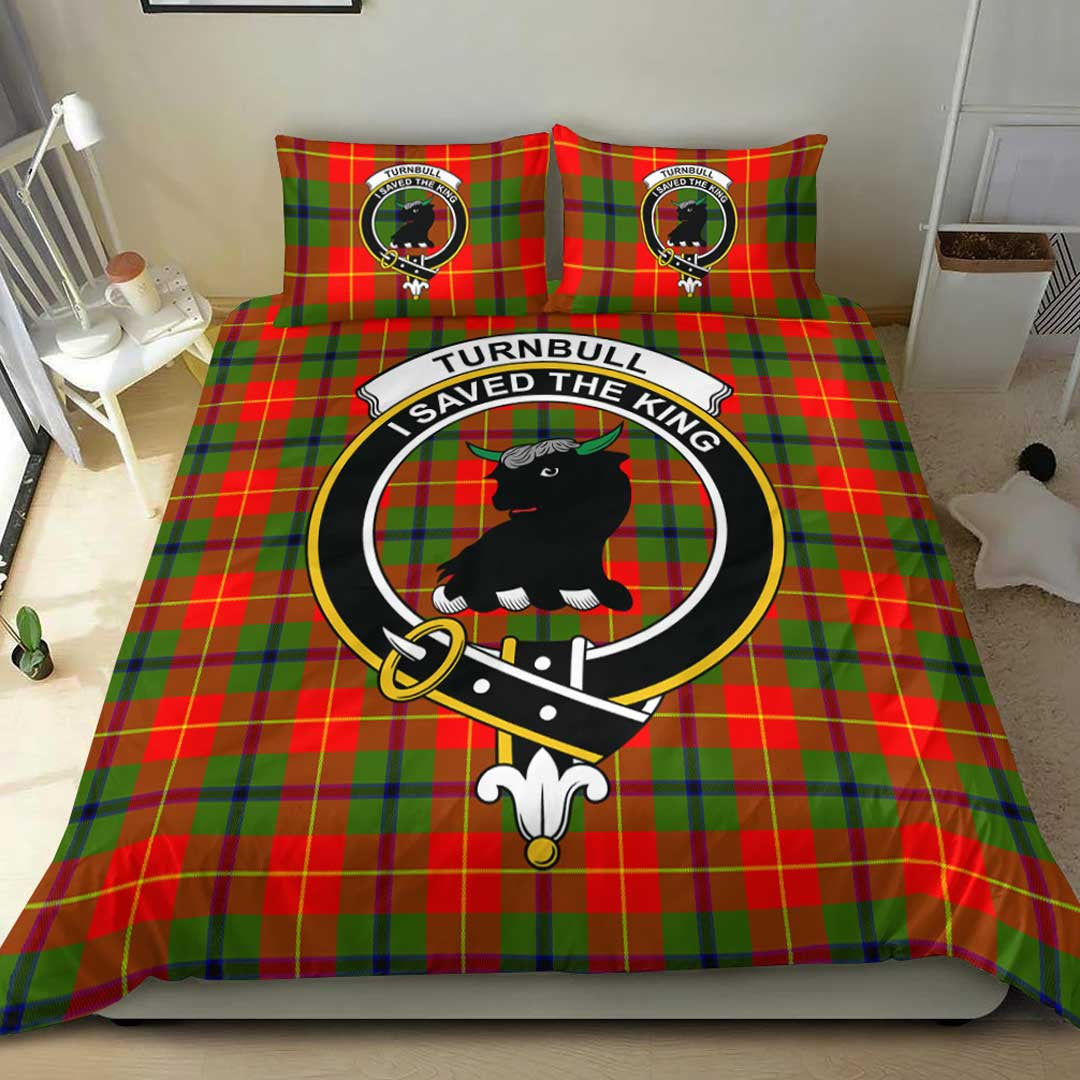 Turnbull Dress Tartan Crest Bedding Set