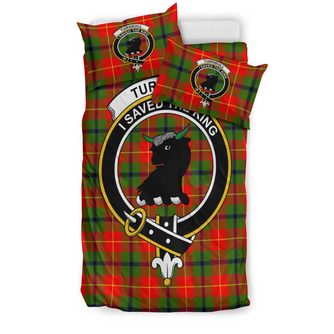 Turnbull Dress Tartan Crest Bedding Set